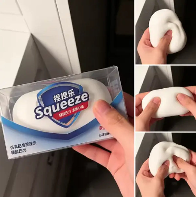 Soap Ball Squishy Soap Stress Ball Fidget Toy Crunchy Squeeze Ball round Blocks Filled ASMR anti Stress Toys for Kids & Adults