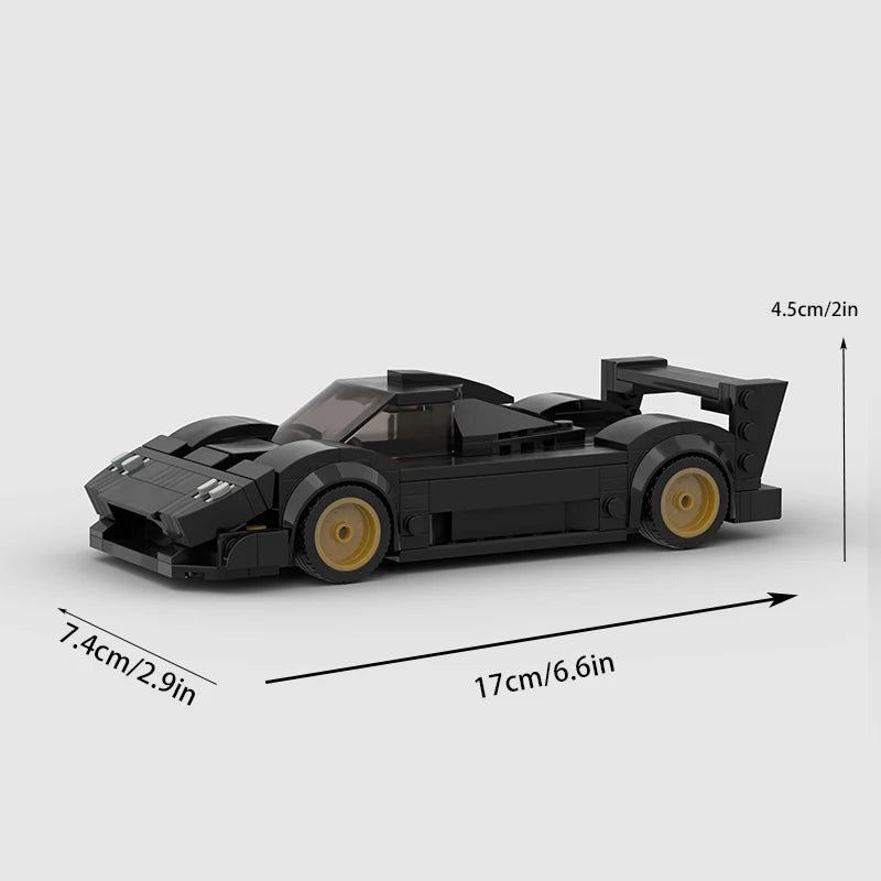 MOC Racer City Sports Vehicle Building Blocks Set 