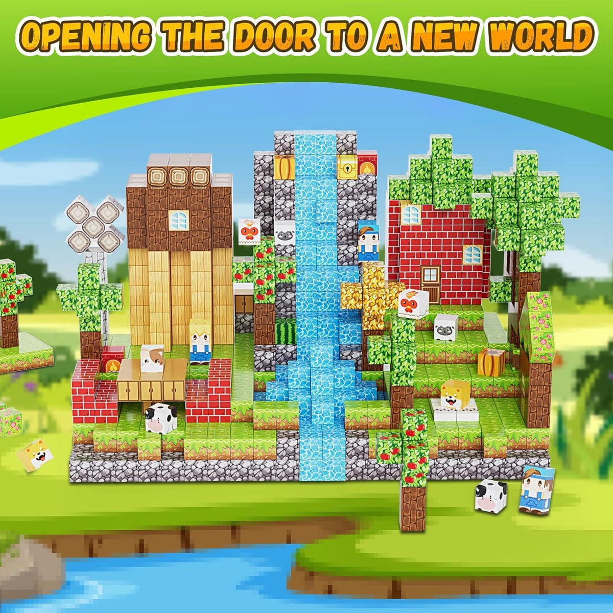 100PCS Magnetic Blocks, Magnetic Building Blocks, 0.78In Magnetic Building