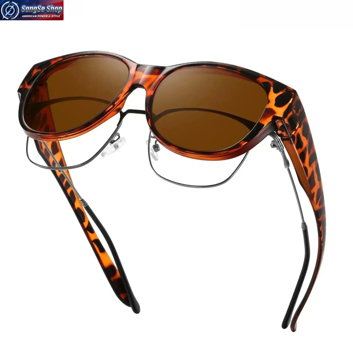 Summerwins 4-Pack Men'S Polarized Fit-Over Outdoor Fashion Sunglasses, Large Frame UV400 Protection, Anti-Glare Driving Shades for Prescription Glasses Wearers, Lightweight Outdoor Eyewear for Travel, Daily Use