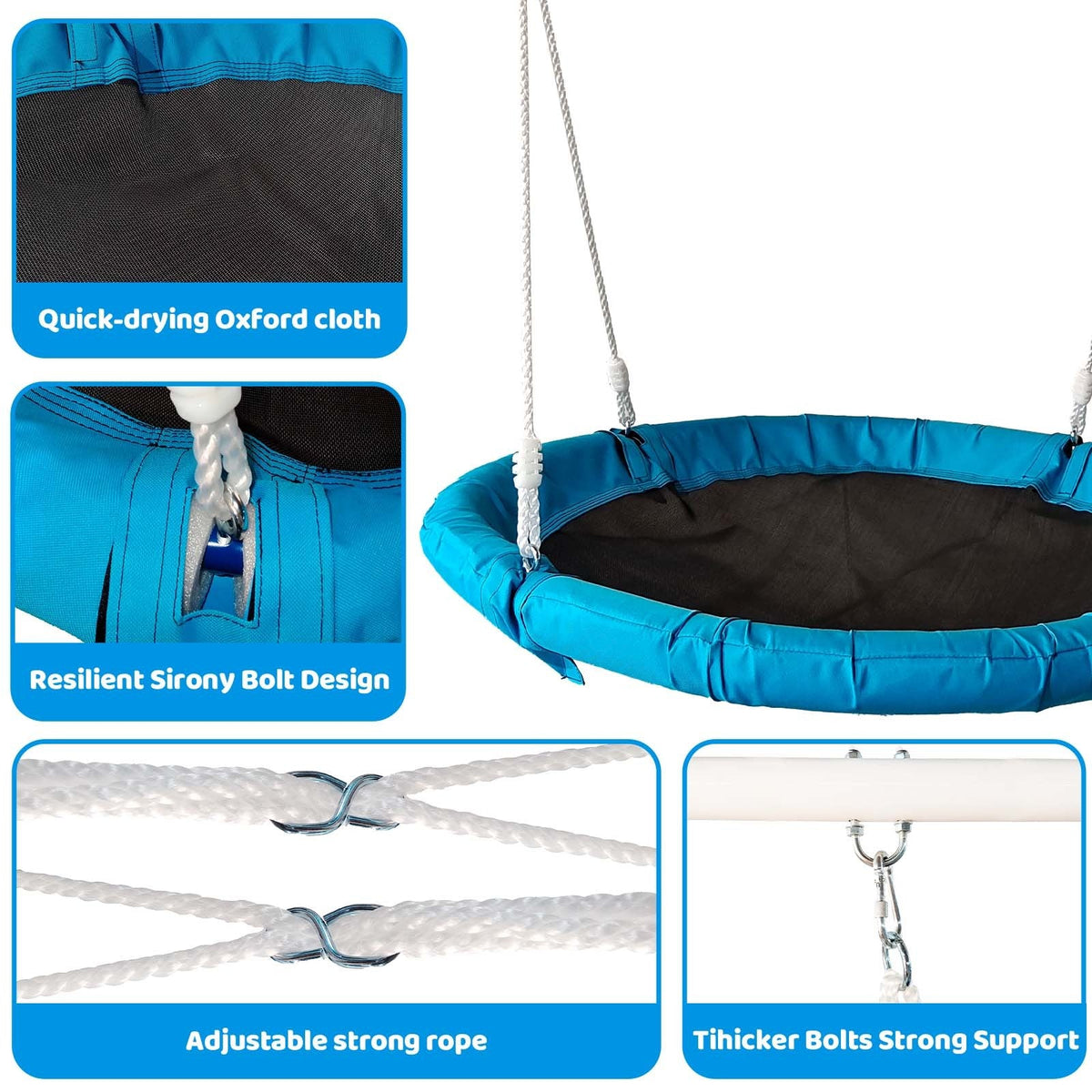 Outdoor Metal Swing Set
