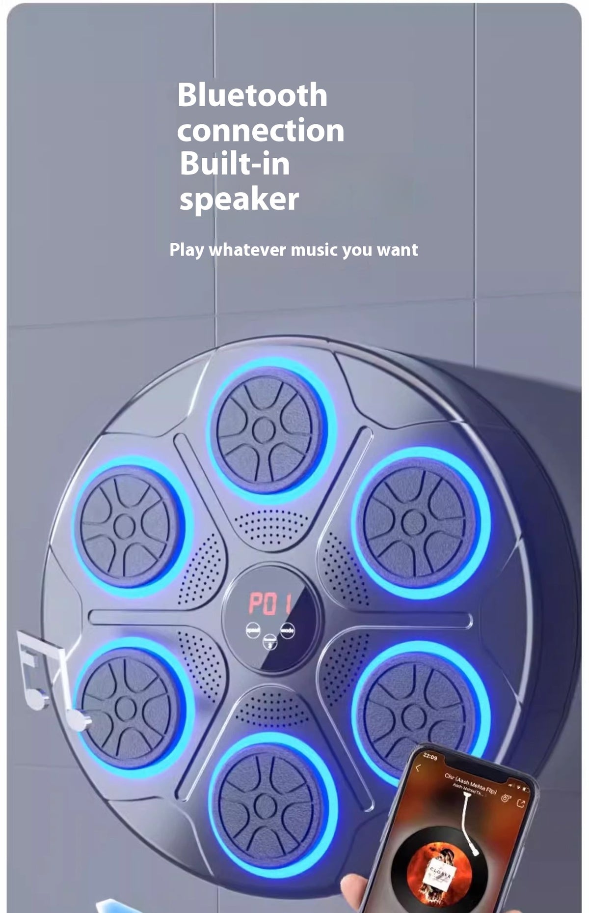 Music Boxing Machine Household with RGB Light 