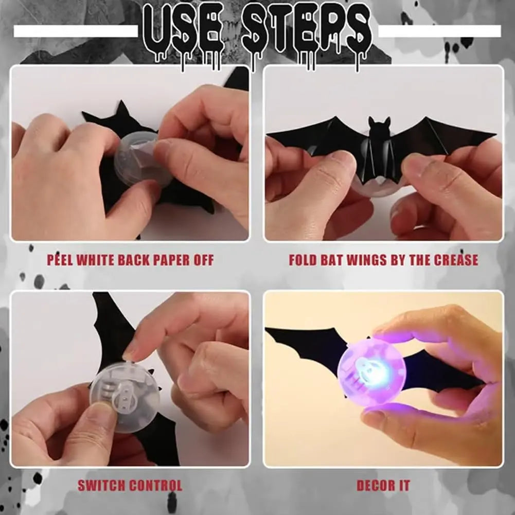 3D Bat Design LED Decoration