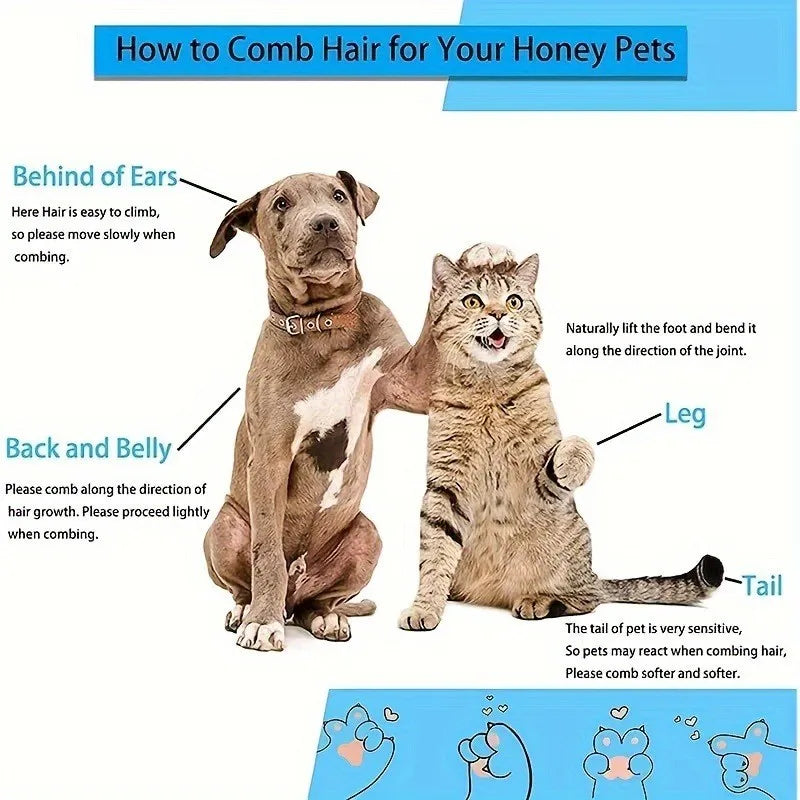 Self-Cleaning Slicker Brush for Dogs & Cats | One-Click
