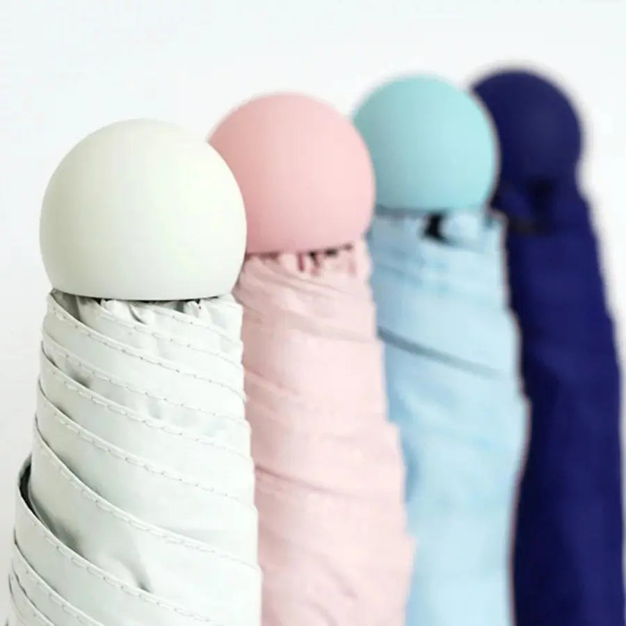 Mini Portable Folding Umbrella Outdoor, UV Protection, Rain and Sun Use, Automatic Opening, 6-Rib Design, Ideal for Daily Outing, Rainproof Umbrella Foldable Umbrella, Portable Pocket Umbrella, Lightweight Umbrella