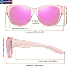 Summerwins 4-Pack Men'S Polarized Fit-Over Outdoor Fashion Sunglasses, Large Frame UV400 Protection, Anti-Glare Driving Shades for Prescription Glasses Wearers, Lightweight Outdoor Eyewear for Travel, Daily Use
