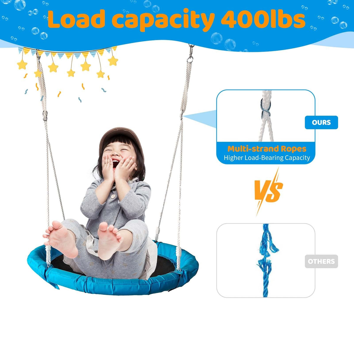 Outdoor Metal Swing Set